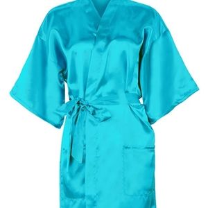 Blue Silk Robe